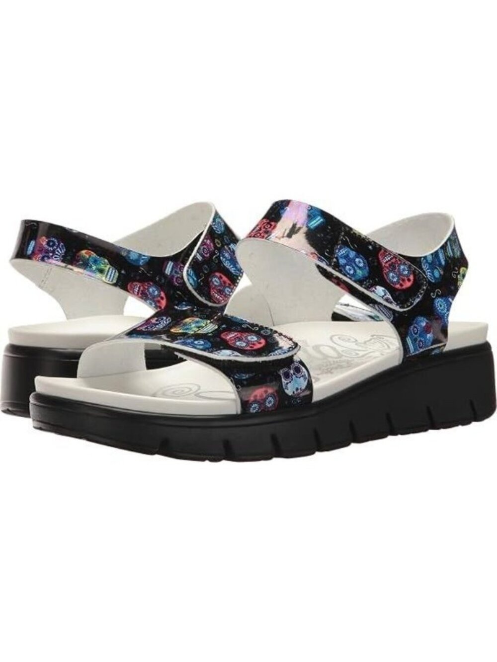 Alegria Playa Womens Sandals Sugar Skull Print Size 40 EU 9.5 / 10 US
